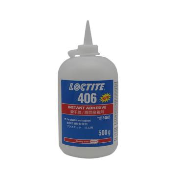 乐泰 瞬干胶，Loctite 406 低粘度 塑料橡胶粘结，500g