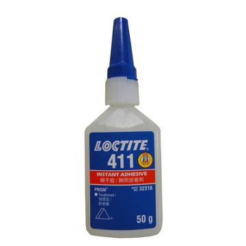乐泰 瞬干胶，Loctite 411 低白化 填缝型，50g