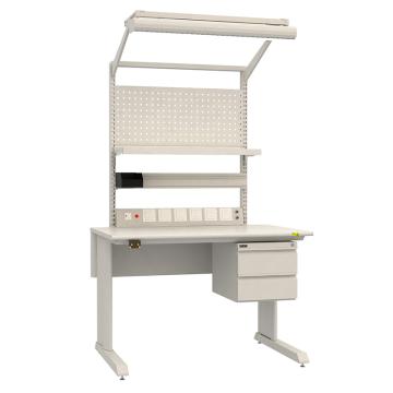 佰斯特 防静电固定式工作台，(含双抽/电源线盒/塑料盒)1205×750×760，PST-GD-35，不含安装费