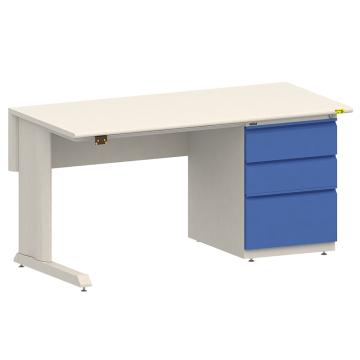 佰斯特 D柜防静电工作台，(脚配左固定脚右三抽柜)1830×750×760，PST-D-02，不含安装费