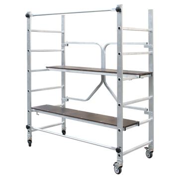 瑞居 B型折叠脚手架，额载(kg):200 平台高度(cm):110 框架宽度70cm 总高188cm，RJ-ALUM-B1.88