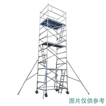 英司腾 铝合金脚手架，双宽斜爬梯焊接型，平台高度6.2m，工业级承重900KG，SPAN500W-D2I-6