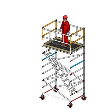 英司腾 铝合金脚手架，双宽对角梯胀压型，平台高度3.2m，工业级900Kg承重欧盟EN标准，SPAN400-D2D-3