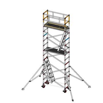 英司腾 铝合金脚手架，单宽斜爬梯胀压型，平台高度5.2m，工业级900Kg承重欧盟EN标准，SPAN400-S2I-5