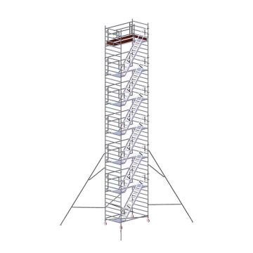 瑞居 瑞居双宽走梯脚手架，总高度：13.44m，平台高度：12.3m，型号：DWC-12.3M