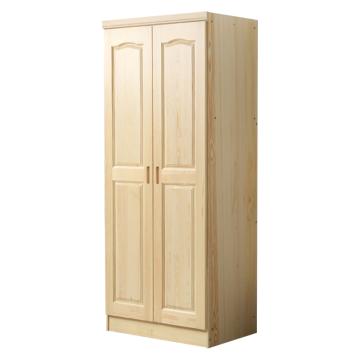 Raxwell 两门简约现代松木衣柜更衣柜，800宽*550深*1950高