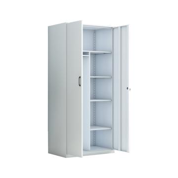 臻远 白色两门更衣柜，铁皮柜两门储物柜 800*500*1800mm 厚度0.7mm