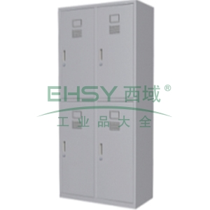 四人更衣柜，900宽*500深*1800高，图片色，0.7mm厚度