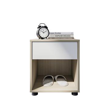 Raxwell 现代简约木质床头柜，浅胡桃色 400W*400D*460H