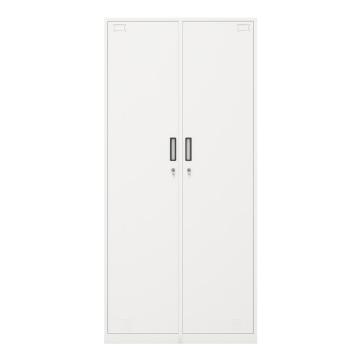 两门更衣柜，900宽*500深*1850高，灰白色，钢板厚度为0.8mm