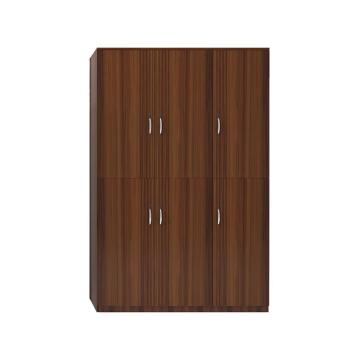 企诺 六门家用卧室衣柜，花梨木色/1200*550*2000mm