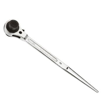 长城精工 尖尾单头棘轮套筒扳手，17*22mm，427607，尖尾棘轮扳手