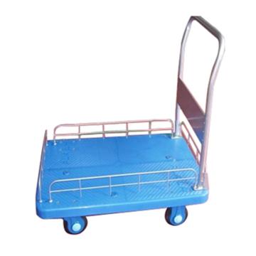 连和 超静音单扶手单层带护栏手推车，静音轮 300kg，PLA300-HL1