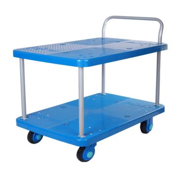 连和 超静轮双层单扶手车板式手推车，超静轮 300KG，PLA300-T2