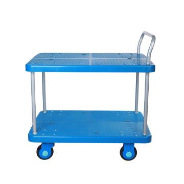 连和 超静轮双层单扶手车板式手推车，超静轮 150KG，PLA150-T2