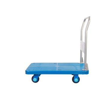 连和 超静轮不锈钢扶手固定式手推车，超静轮 150kg，PLA150ST