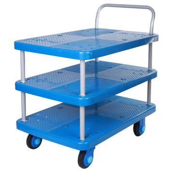 连和 超静轮三层手推车，910X600mm 300kg，PLA300-T3