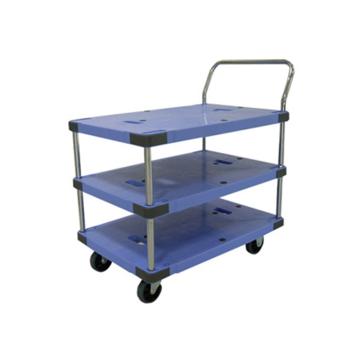 南星 单把手固定式微音防滑3层手推车，300KG，DSK-302T