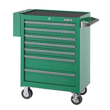 世达带轮工具箱，7抽屉 679x458x854mm，95107