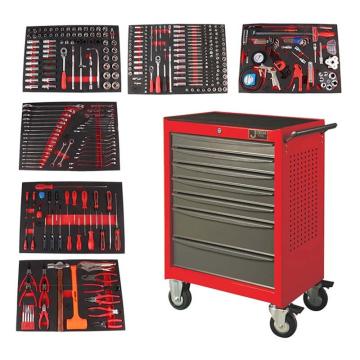 捷科JETECH 工具车套装，364件套，含7抽工具车，060890，RC-364S