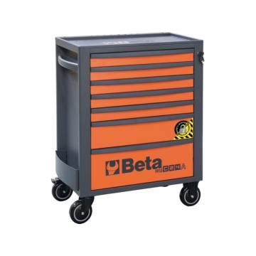 百塔Beta RSC24A/7-O-7抽屉工具车，带SAFETY-SYSTEM，橙色，024004171
