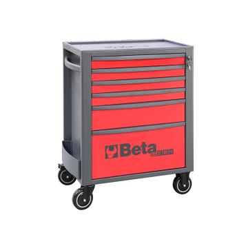 百塔Beta RSC24/6-R-6抽屉工具车，红色，024004063