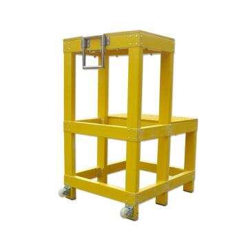 华泰 玻璃钢绝缘二层凳，额定载重(kg):150 耐压220KV 踏板尺寸(cm):50*80，HT-049-01-50*80梯高80