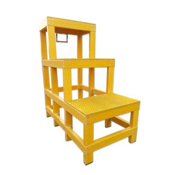 华泰 玻璃钢绝缘三层凳，额定载重(kg):150 耐压220KV 踏板尺寸(cm)：30*60，HT-049-30*60梯高150