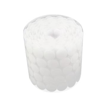 安赛瑞 圆形背胶魔术贴，直径20mm白色，500套装一勾一毛，16188