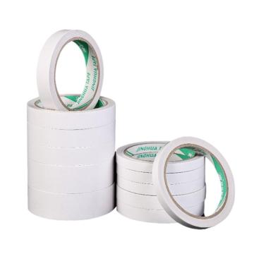 晶华 双面胶带，白色，80μ*10mm*13.7米，10mm*13.7m，JSH80-10