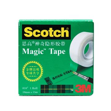 3M 神奇隐形胶带，810-3/4 33M，单位：个