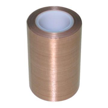 美澳 特氟龙PTFE玻璃纤维布耐高温胶带，棕色，0.13mm*70mm*10m