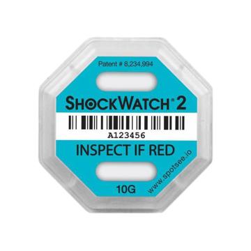 shockwatch 二代震动指示器，shockwatch2-10g，兰色，每盒100个