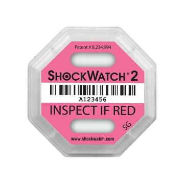 shockwatch 二代震动指示器，shockwatch2-5g，粉色，每盒100个