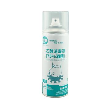 好顺千万+ 酒精消毒液，75%，450ml/瓶
