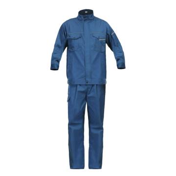 安赛瑞 舒适时尚劳保服套装 春秋长袖上衣工装工作服 工程服车间厂汽修电焊电力 4XL码，13670