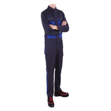 泰普士 60%棉40%涤，防静电连体服，双蓝，ESD17CVC1202BB-L