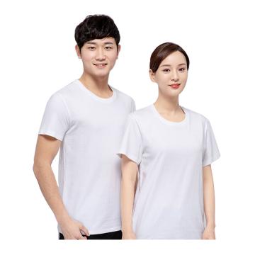 笙谷 夏季圆领短袖纯棉T恤白色，XG-91T076-XL