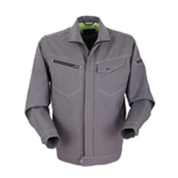 泰普士 94%涤6%棉，易干抗皱工作服，铁灰色，PC19TOJ1801DG-3XL