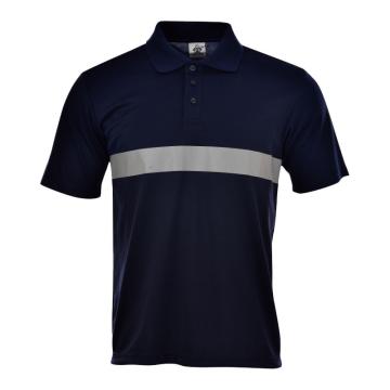 安大叔 夏季警视休闲T恤，深蓝色，3XL，JJ-E847