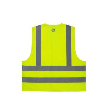 通用GE 基础款反光背心，荧光黄，J9402-LY-M