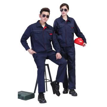 笙谷 涤棉厚纱卡春秋双层工作服，XGAT6-2XL