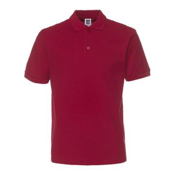 纯色大王 短袖全棉POLO衫220g，1AC03，酒红色，2XL