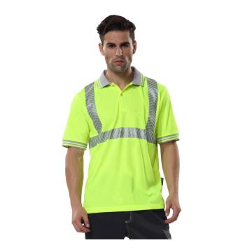 安大叔 有领T恤衫，80201-2XL（同系列50件起订），高警示快干 E773荧光黄