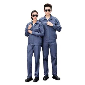 汉盾 HD-BCP1804纯棉分体长袖秋冬款工作服蓝色M码