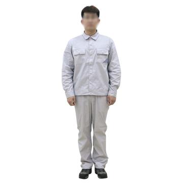 燕舞 防静电工作服，浅灰 夏季款，同型号50件起订，JZYGJ2017NQJ1007-2XL 1套