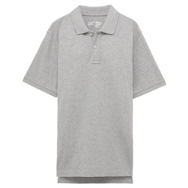 西域推荐 POLO衫，220g 65%棉35%涤珠地网眼POLO衫 灰色 S（同系列100件起订）