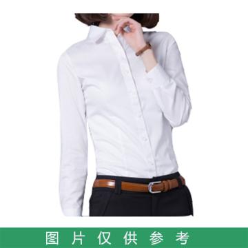 翊劲 女士斜纹长袖工作服，白色 XL 170（同系列100件起订）