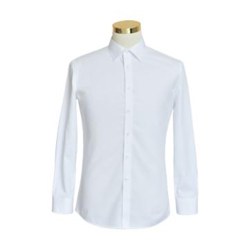 希努尔 男式长袖白色衬衫，100%棉，165/80A-185/112C