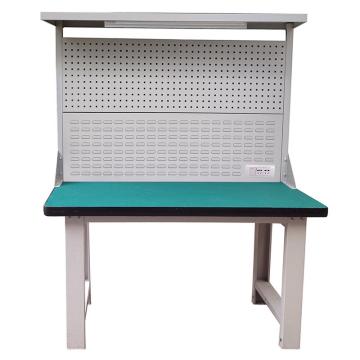 Raxwell 重型工作台，带挂板组 带灯 尺寸(长*宽*高mm):2100*750*1800(台面厚50mm)